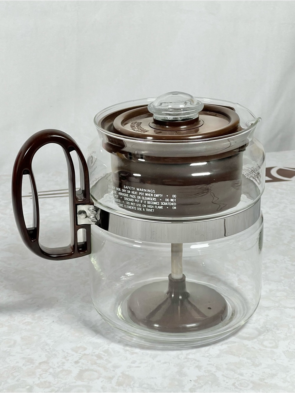 Vtg GEMCO BRAND PERCOLATOR COFFEE POT 4-8 CUP Stove Top Heat Resistant Glass - Picture 2 of 6